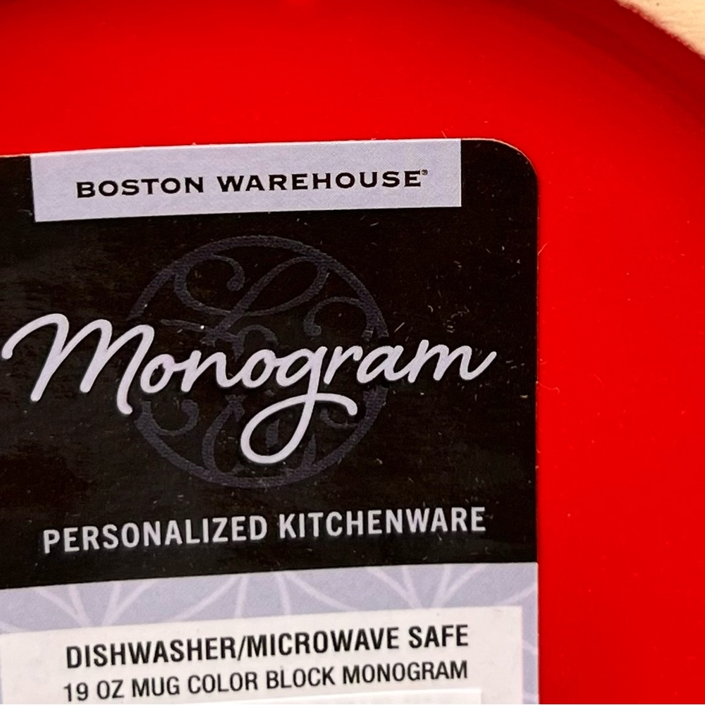 Monogrammed Color Block Mug - Picture 9 of 9